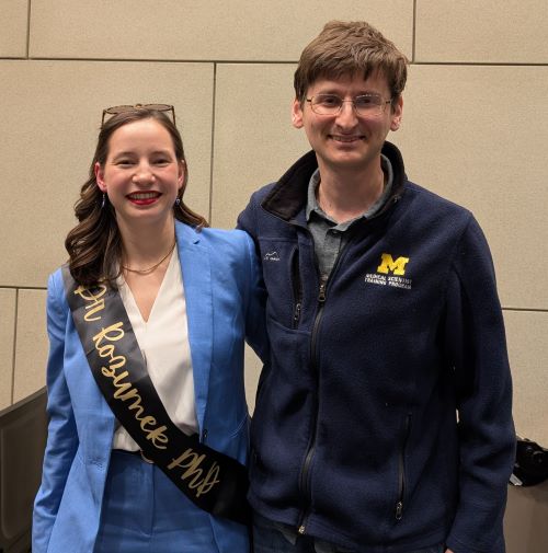 Dr. Gabrielle Rozumek and mentor, Dr. Lev Prasov.